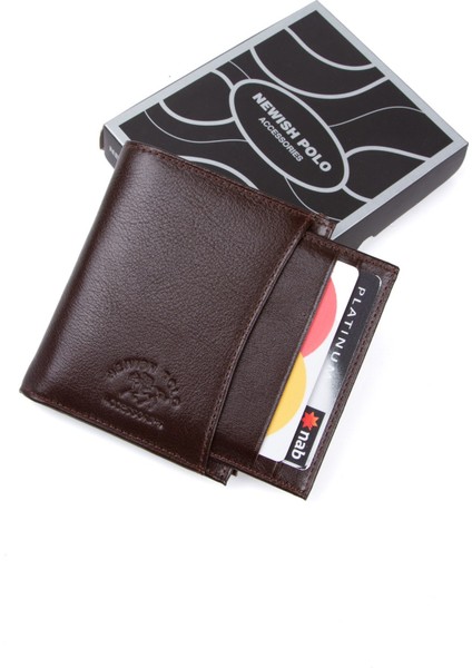 Erkek Deri Kartlık ve Cüzdan NEWPOLO329 - Taba fiyatları