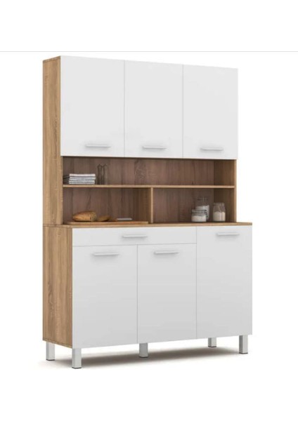 Liebe Çok Amaçlı Dolap-Mikrodalga-Erzak-Airfryer-Mutfak-Kiler Dolabı-Kahve KÖŞESI-ATLANTIKÇAM-120 cm modelleri