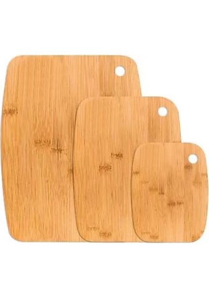 Bambu 3lü Kesme Tahtası Et Sebze ve Meyve Balık Tavuk Kesim Tahtası Doğal Bambu modelleri
