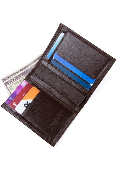 Erkek Deri Kartlık ve Cüzdan NEWPOLO329 - Taba modelleri