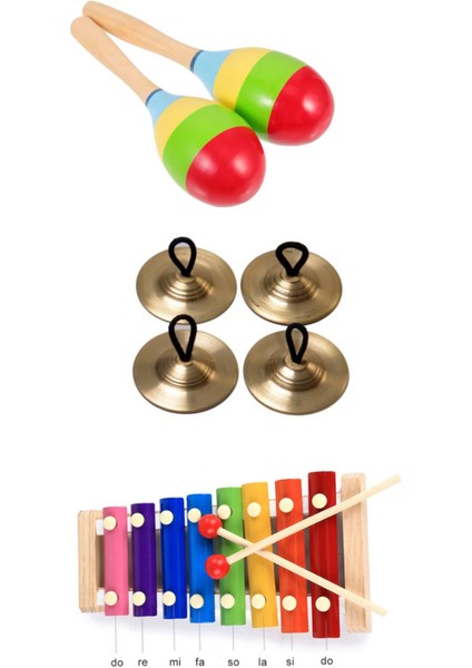 Montessori Eğitici Ahşap Kavram Oyuncakları Ritim Müzik Aletleri Yapboz Puzzle 10 Lu Anaokulu Özel Eğitim Materyalleri Seti modelleri