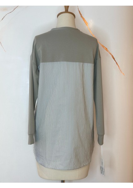 Taşlı Cepli Dantelli Sweatshırt fiyatları