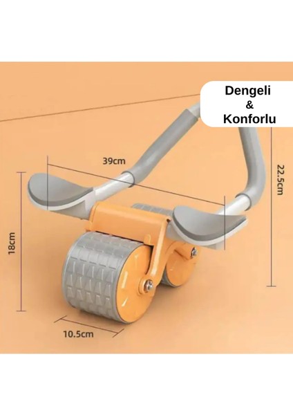 Karın kası egzersiz tekerleği akıllı fren özellikli evde spor mekik şekillendirici
