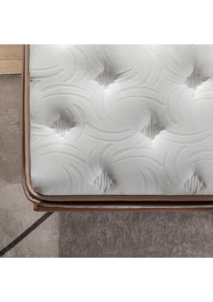 Ultra Ortopedik Touch Brown Orijinal Pedli Yaylı Yatak (27Cm) 100X200