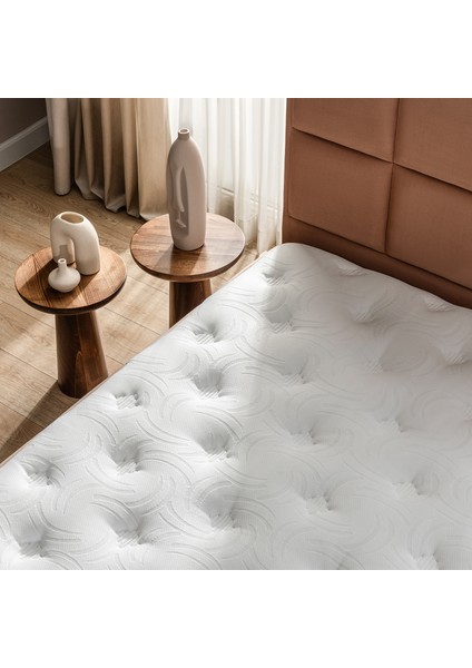 Ultra Ortopedik Touch Brown Orijinal Pedli Yaylı Yatak (27Cm) 90X200