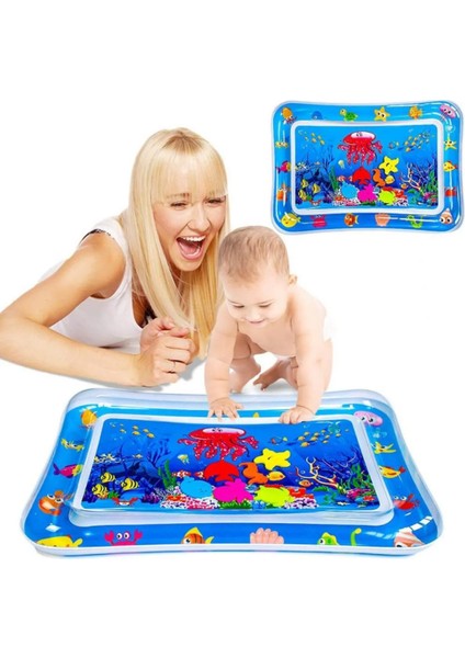 Bebek Su Matı Tummy Time Aktivite Oyuncağı Su Havuzu modelleri