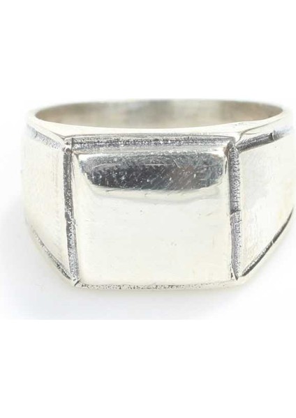 925 Ayar Gümüş Kare Kaşlı Erkek Yüzük modelleri