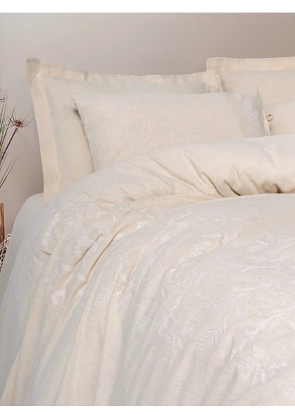 Cotton Keten Çift Kişilik Nevresim Takımı Kivora