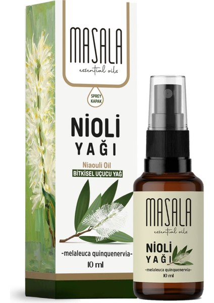 Nioli Uçucu Yağı %100 Saf Özel Sprey Başlıklı Seyreltilmemiş (Niaouli Essential Oil)