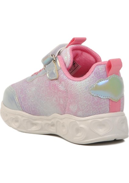 Gümüş Cırtlı Işıklı Kız Çocuk Spor Ayakkabı B fırsatları