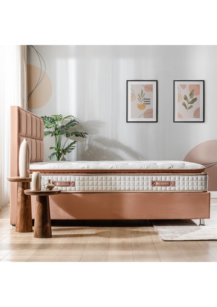 Ultra Ortopedik Touch Brown Orijinal Pedli Yaylı Yatak (27Cm) 160X200 modelleri