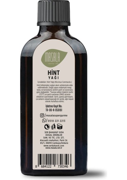 Hint Yağı 100 ml