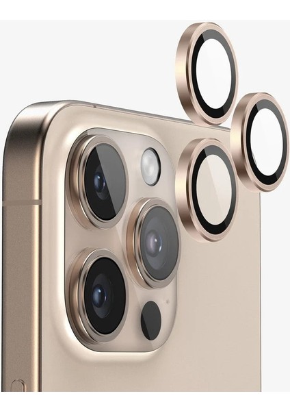 Apple iPhone 16 Pro Max Magsafe Şeffaf Kılıf + Hayalet Ekran Koruyucu + Kamera Lens Koruyucu (Çöl)