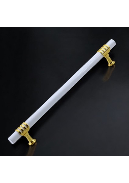 Mobilya Mutfak Dolabı Çekmece Dolap Kulpları Kapak Kulpu Kulbu Beyaz Altın 192 mm Metal Kulp