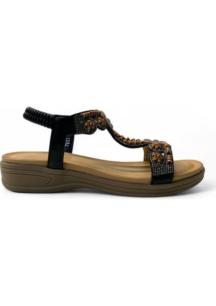 7053 Kadın Anatomik Taşlı Sandalet