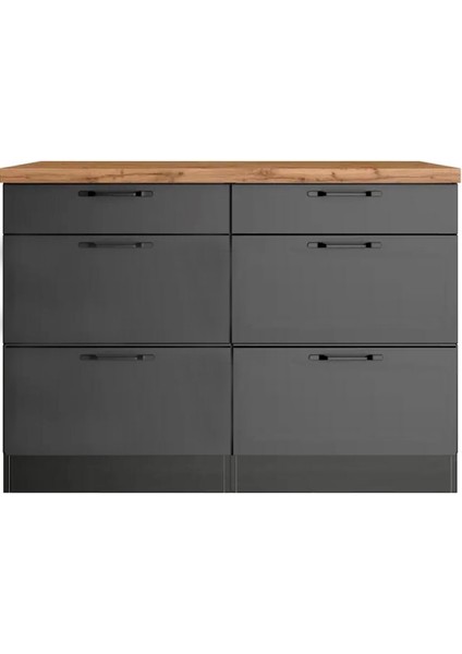 Pera 6 Çekmeceli -Mutfak Dolabı-Çok Amaçlı Dolap-Alt MODÜL-120 cm