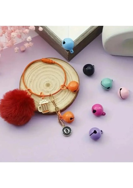 Fuşya Renk Kulplu Çan, Zil, Tasma Zili, Amigurumi Zili 14 mm (20 Adet)