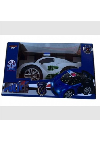 3D Işıklı, Müzikli, Hareketli Polis Arabası