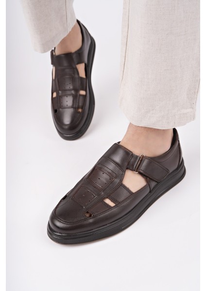 Oliver Garantili Erkek Günlük Klasik Deri Rahat Ortopedik Sandalet indirimleri