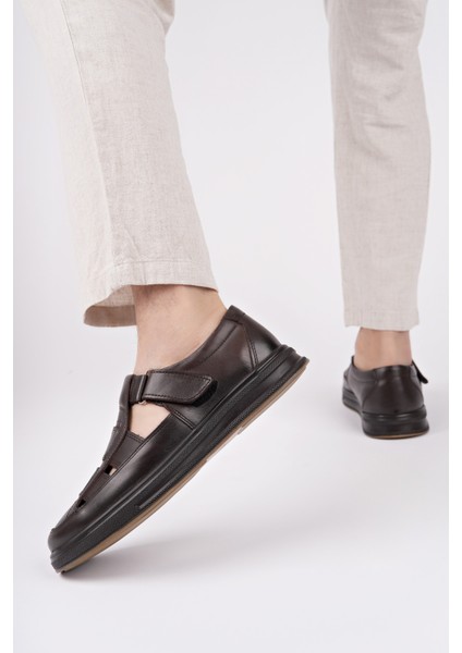 Oliver Garantili Erkek Günlük Klasik Deri Rahat Ortopedik Sandalet