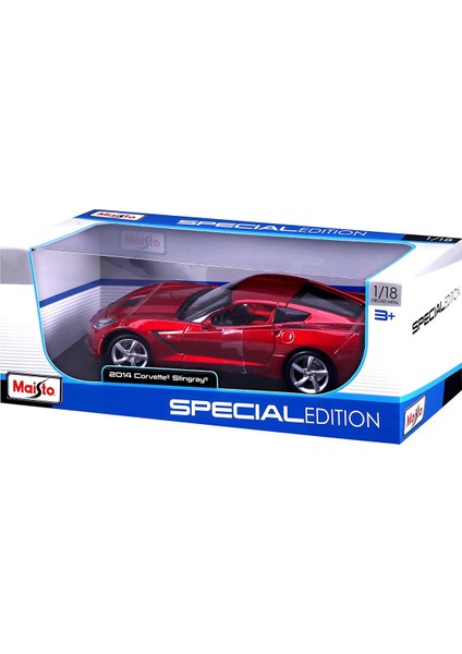 2014 Corvette Stingray 1:18 Model Araba S/e Kırmızı