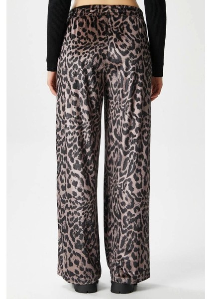 Leopar Desen Pantolon