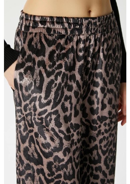 Leopar Desen Pantolon