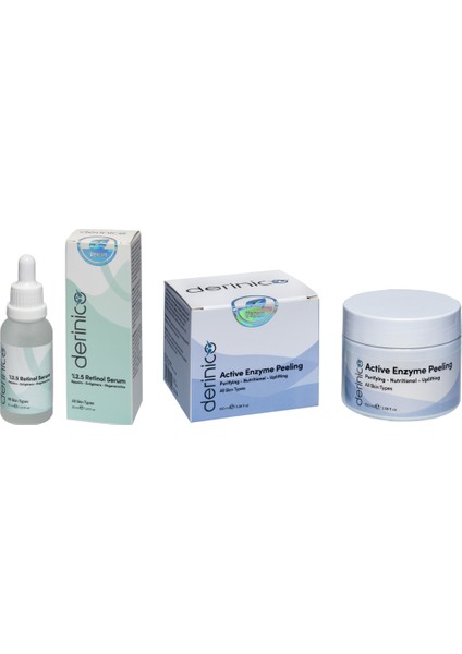 Retinol Serum %2,5 & Derinico Active Enzim Peeling
