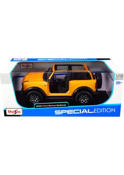 1/18 2021 Ford Bronco Badlands Sarı