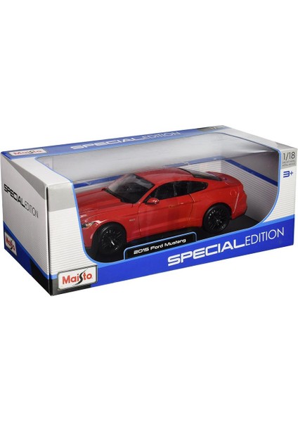 1/18 2015 Ford Mustang Model Araba - Kırmızı fırsatları