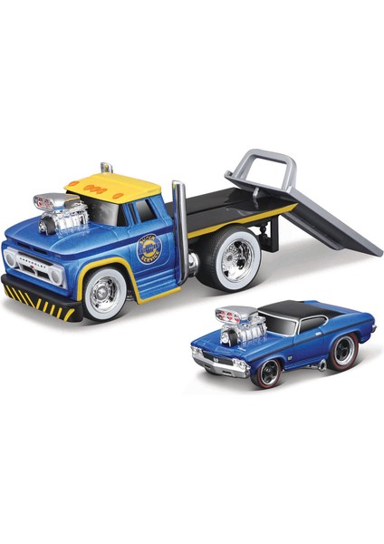 Muscle Machines Taşıyıcı ve Araç Set 1/64 03 59050