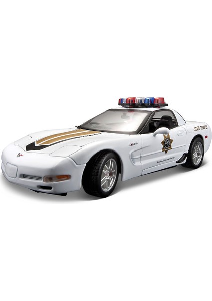 1:18 Corvette Z06 Police Model Araba S/e