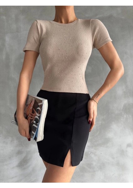 Taş Baskılı Kaş Korse Bluz