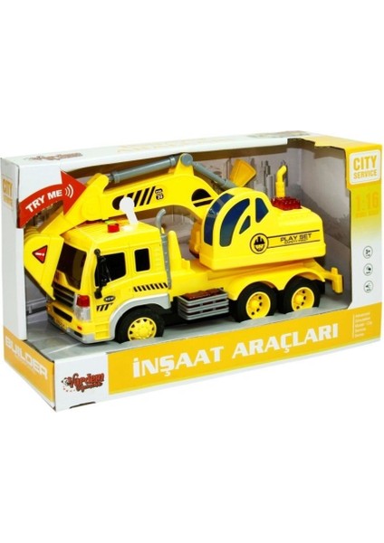 WY310B-C-D 1:16 Sürtmeli Sesli Işıklı Damperli Kamyon
