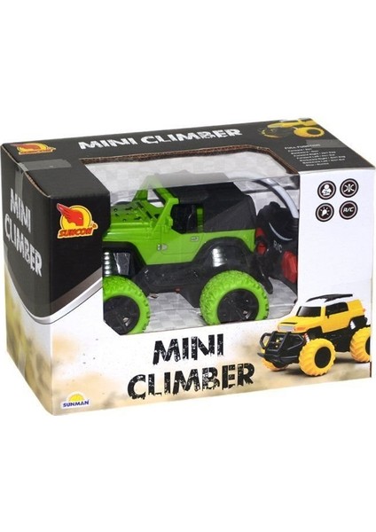 2719 1:43 Uzaktan Kumandalı Işıklı Mini Jeep 12 cm