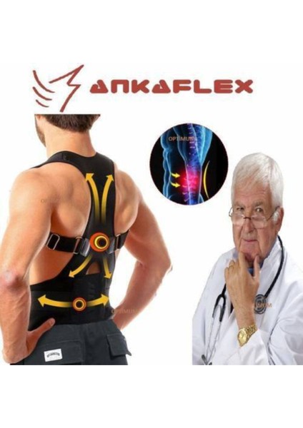 Medikal Manyetik Ortopedik Bel Omuz Dik Duruş Korsesi