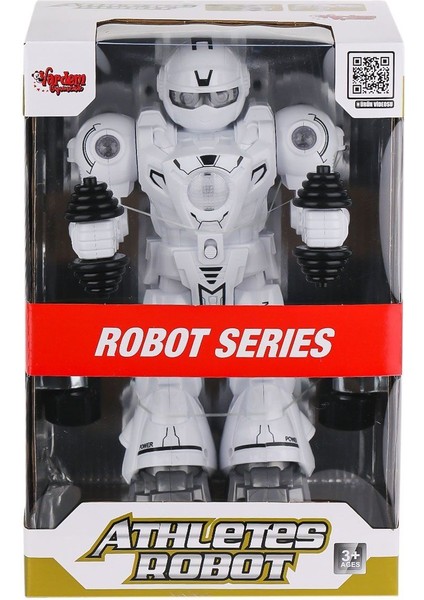 DF-6026 Işıklı ve Müzikli Hareketli Atletik Sporcu Robot -Vardem Oyuncak