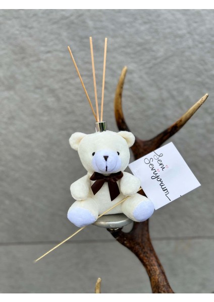 Oda Kokusu Çilek Aromalı Beyaz Peluş Ayıcık Içerisinde, 15 ml Kalıcı Koku Oda Kokusu fırsatları