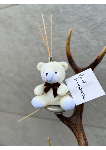 Oda Kokusu Çilek Aromalı Beyaz Peluş Ayıcık Içerisinde, 15 ml Kalıcı Koku Oda Kokusu indirimleri