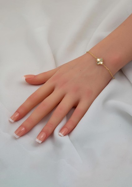 Taşsız Yoncalı 14 Ayar Spor Altın Bileklik fiyatları