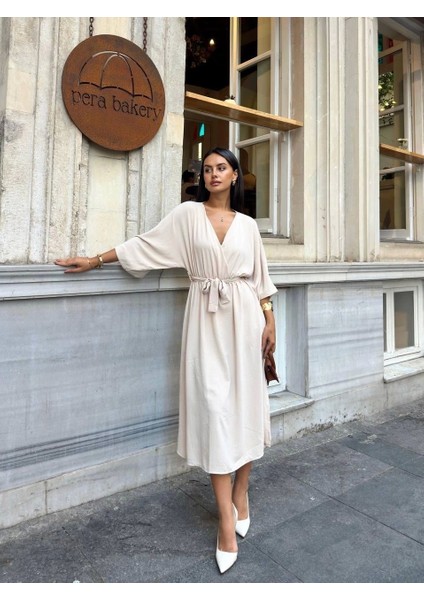 Ayrobin Midi Elbise