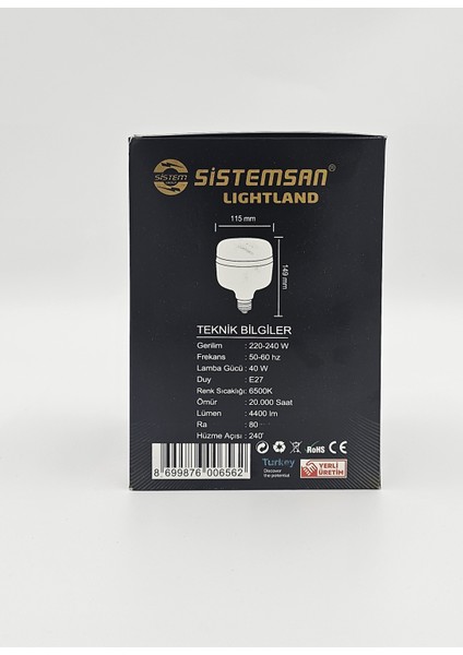 40 W Touch LED Ampul
