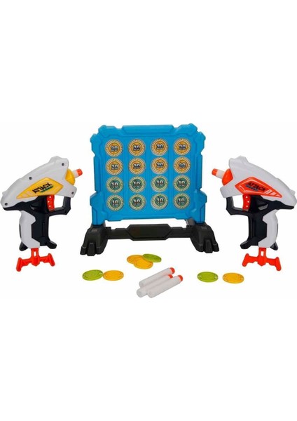 3574 Zapp Toys Hedef Tahtalı Sünger Dart Atan Silah Seti -Sunman