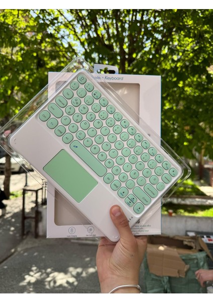 150 Saat Bluetooth Touch Pad Klavye Türkçe Karakter Kablosuz Tablet Akıllı Tahta Ile Uyumlu fiyatları