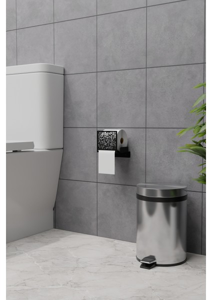 Desenli Peçetelikli Tuvalet Kağıdı Tutucu Kendinden Yapışkanlı Kolay Montaj Modern Görünüm Paslanmaz fiyatları