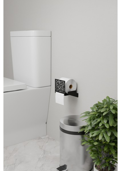 Desenli Peçetelikli Tuvalet Kağıdı Tutucu Kendinden Yapışkanlı Kolay Montaj Modern Görünüm Paslanmaz modelleri