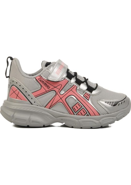 Gümüş Pembe Cırtlı Fileli Hafif Kız Çocuk Spor Ayakkabı F modelleri