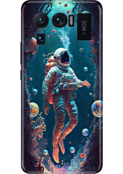 Xiaomi Mi 11 Ultra Kılıf Desenli Outlet Silikon Astronot