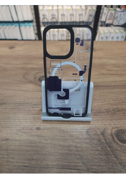 Apple iPhone 14 Promax Uyumlu Güçlü Magsafe Özellikli Siyah Kenarlıklı Içi Şeffaf Desenli Kılıf modelleri