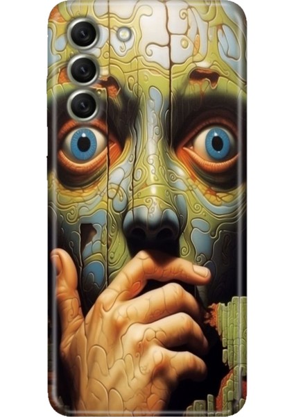 Samsung Galaxy S21 Fe Kılıf Desenli Kapak Renkli Tpu Uv Iluzyon